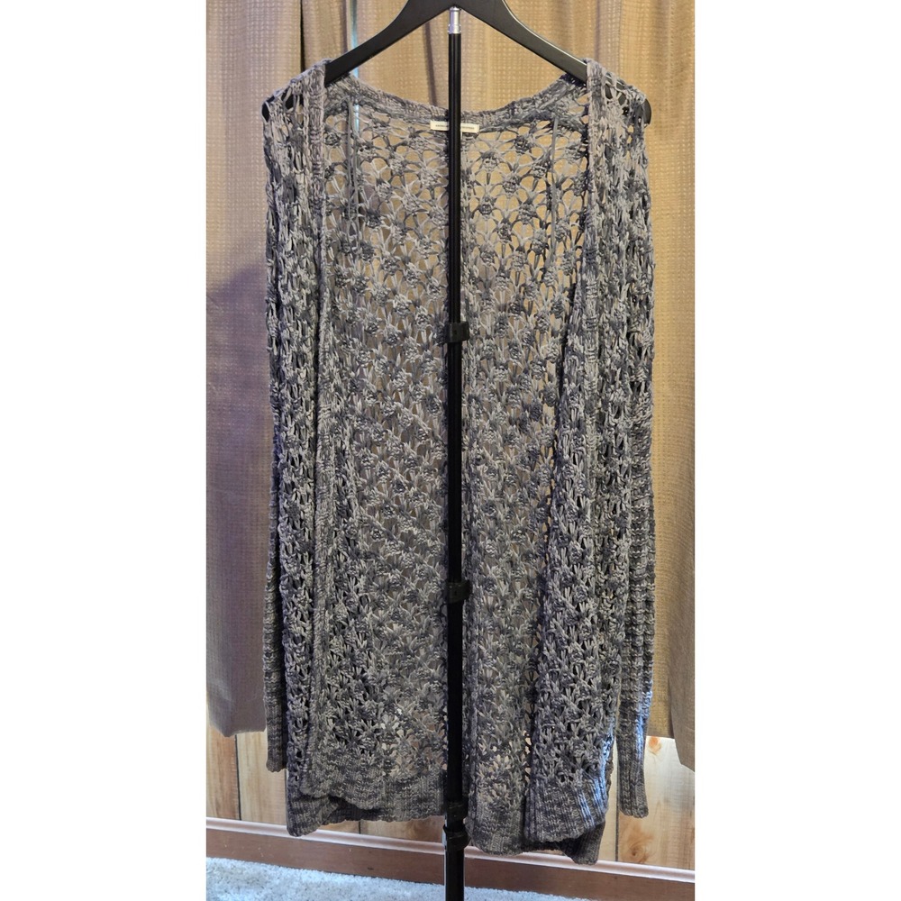 American Eagle Outfitters Fishnet Open Knit Cardigan Sweater Womens Size XS/S